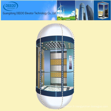 Vente en gros Semicircle Glass Observation Sightseeing Elevator